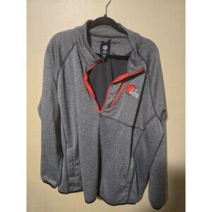 NFL Cleveland Browns Sweater Women’s Size 4XL 1/4 Zip Mid Weight Pullover Top